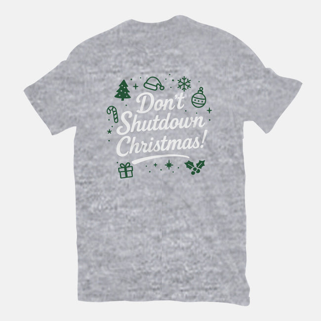 Don't Shutdown Christmas-Womens-Fitted-Tee-Boggs Nicolas