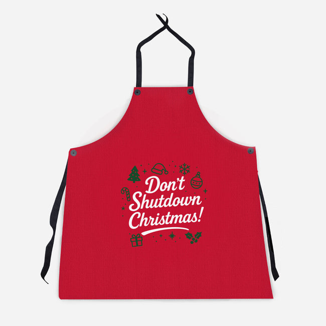 Don't Shutdown Christmas-Unisex-Kitchen-Apron-Boggs Nicolas