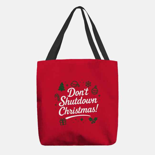 Don't Shutdown Christmas-None-Basic Tote-Bag-Boggs Nicolas