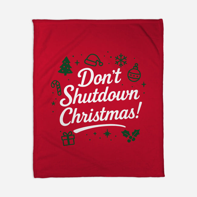 Don't Shutdown Christmas-None-Fleece-Blanket-Boggs Nicolas