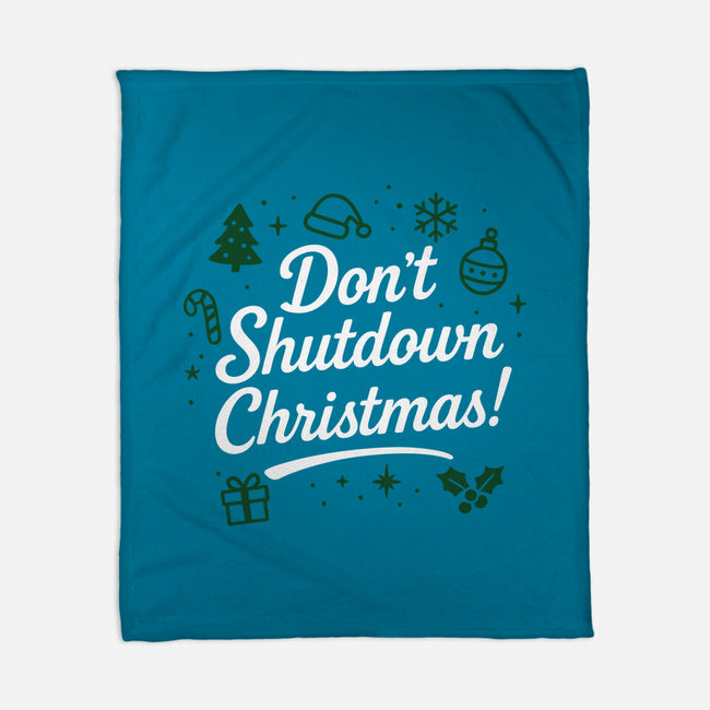 Don't Shutdown Christmas-None-Fleece-Blanket-Boggs Nicolas