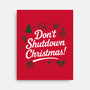 Don't Shutdown Christmas-None-Stretched-Canvas-Boggs Nicolas