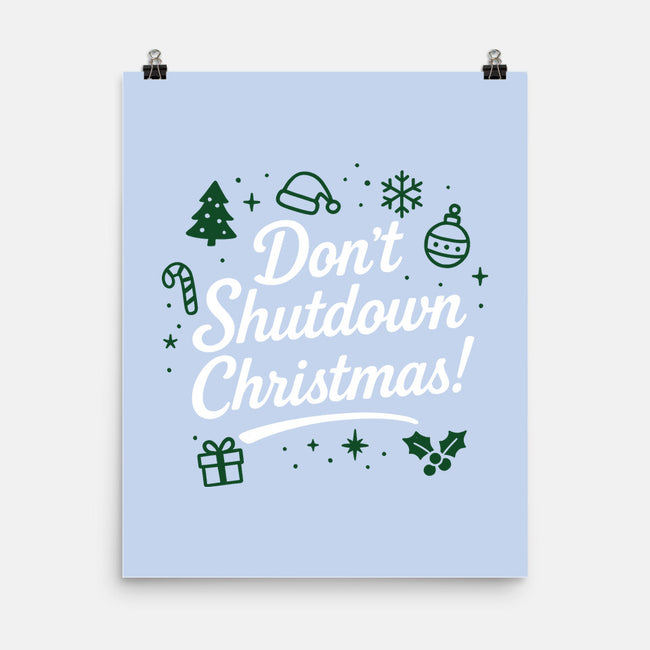 Don't Shutdown Christmas-None-Matte-Poster-Boggs Nicolas