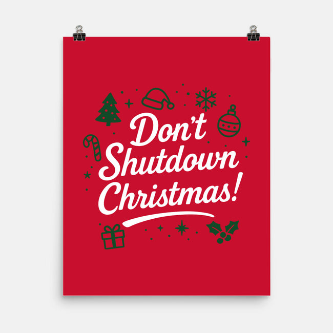 Don't Shutdown Christmas-None-Matte-Poster-Boggs Nicolas