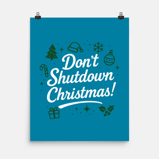 Don't Shutdown Christmas-None-Matte-Poster-Boggs Nicolas