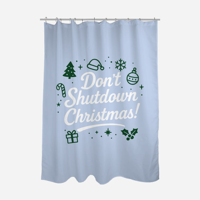 Don't Shutdown Christmas-None-Polyester-Shower Curtain-Boggs Nicolas