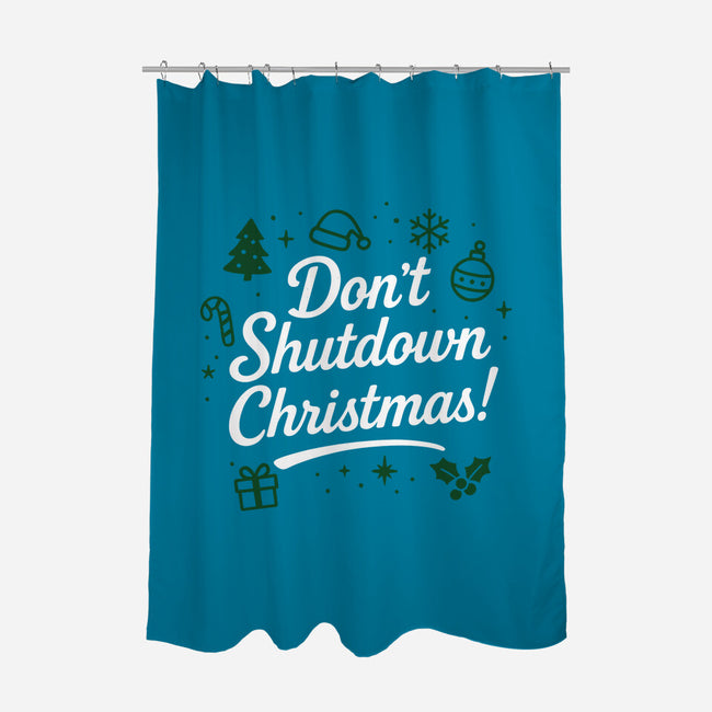 Don't Shutdown Christmas-None-Polyester-Shower Curtain-Boggs Nicolas