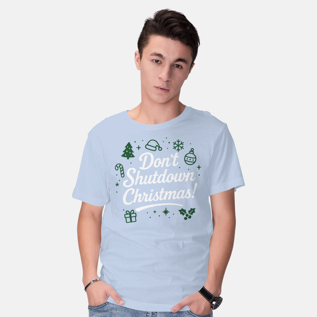Don't Shutdown Christmas-Mens-Basic-Tee-Boggs Nicolas