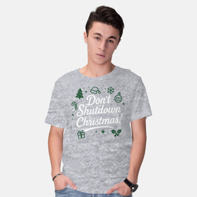 Don't Shutdown Christmas-Mens-Basic-Tee-Boggs Nicolas