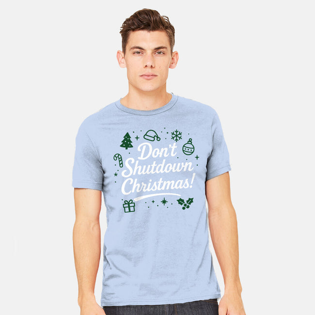 Don't Shutdown Christmas-Mens-Heavyweight-Tee-Boggs Nicolas