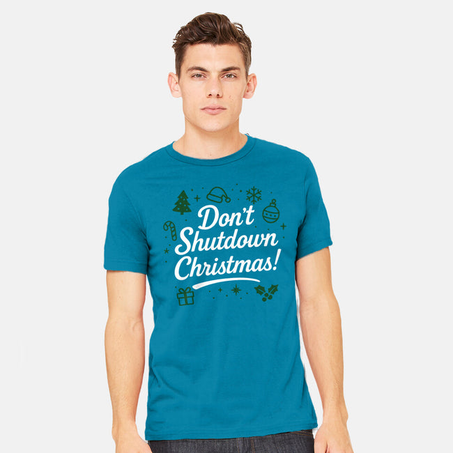 Don't Shutdown Christmas-Mens-Heavyweight-Tee-Boggs Nicolas