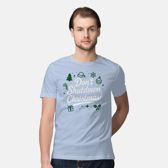 Don't Shutdown Christmas-Mens-Premium-Tee-Boggs Nicolas