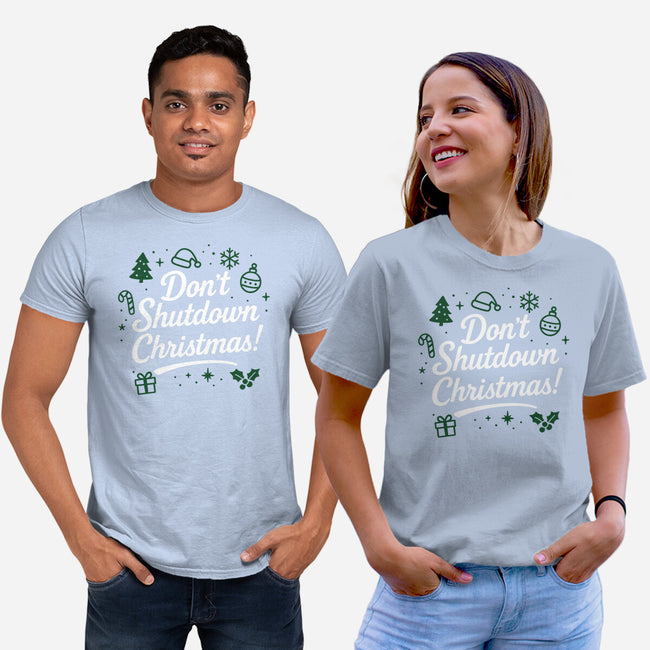 Don't Shutdown Christmas-Unisex-Basic-Tee-Boggs Nicolas
