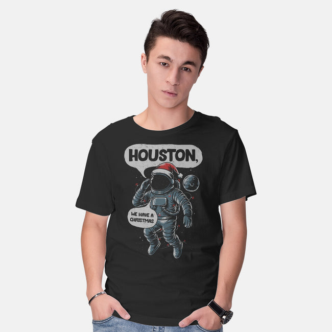 Houston We Have A Christmas-Mens-Basic-Tee-Umberto Vicente