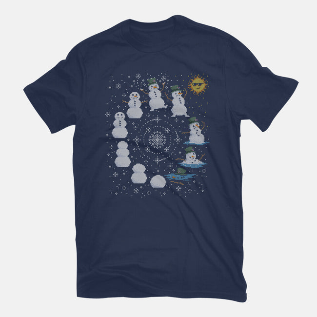 Snowman Life Cycle-Womens-Fitted-Tee-kg07