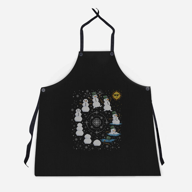 Snowman Life Cycle-Unisex-Kitchen-Apron-kg07