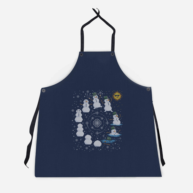 Snowman Life Cycle-Unisex-Kitchen-Apron-kg07
