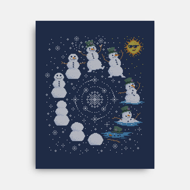 Snowman Life Cycle-None-Stretched-Canvas-kg07