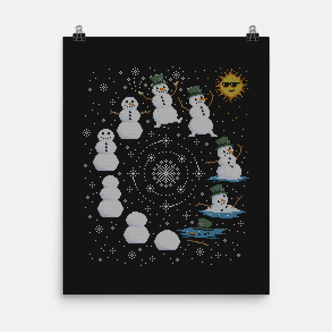 Snowman Life Cycle-None-Matte-Poster-kg07