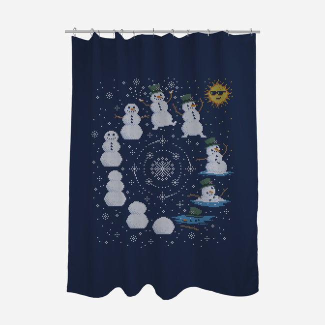 Snowman Life Cycle-None-Polyester-Shower Curtain-kg07