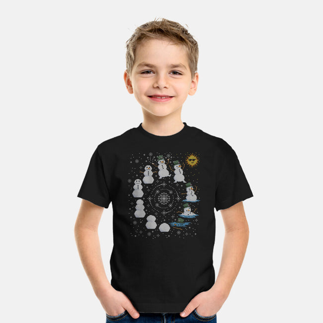 Snowman Life Cycle-Youth-Basic-Tee-kg07