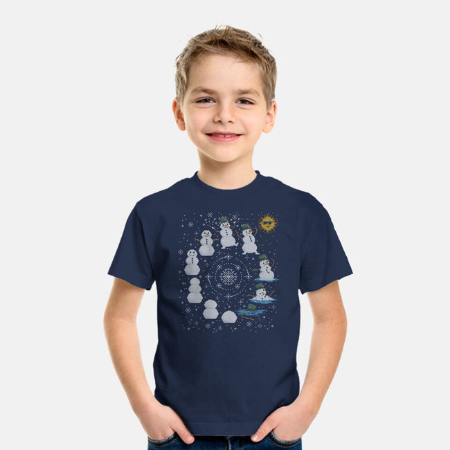 Snowman Life Cycle-Youth-Basic-Tee-kg07
