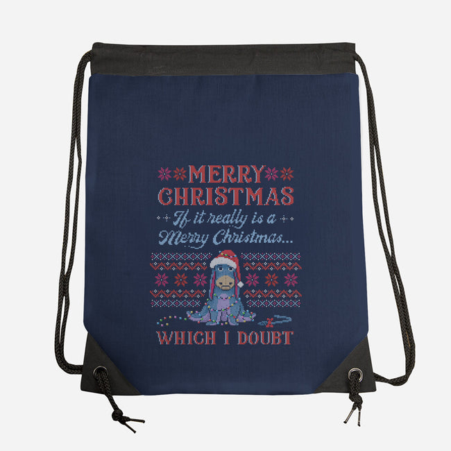 A Doubtful Merry Christmas-None-Drawstring-Bag-kg07