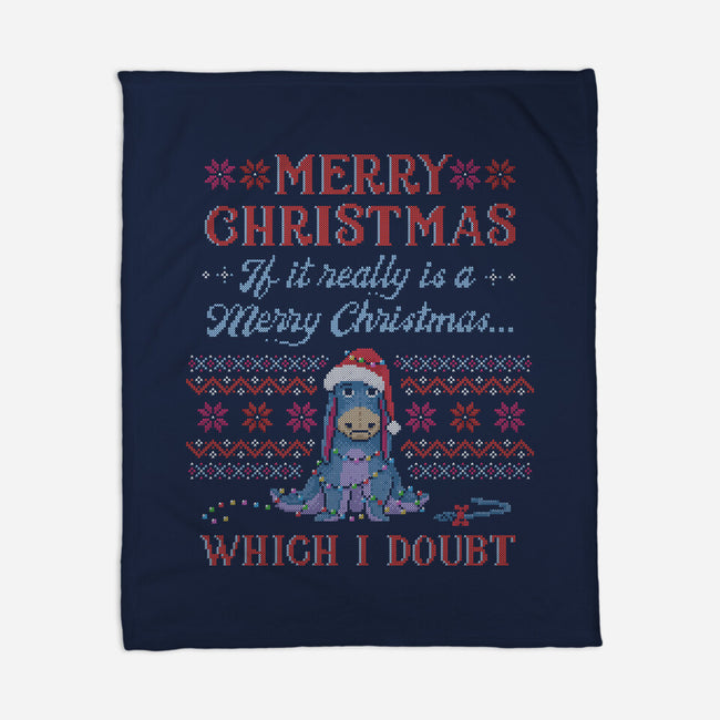 A Doubtful Merry Christmas-None-Fleece-Blanket-kg07