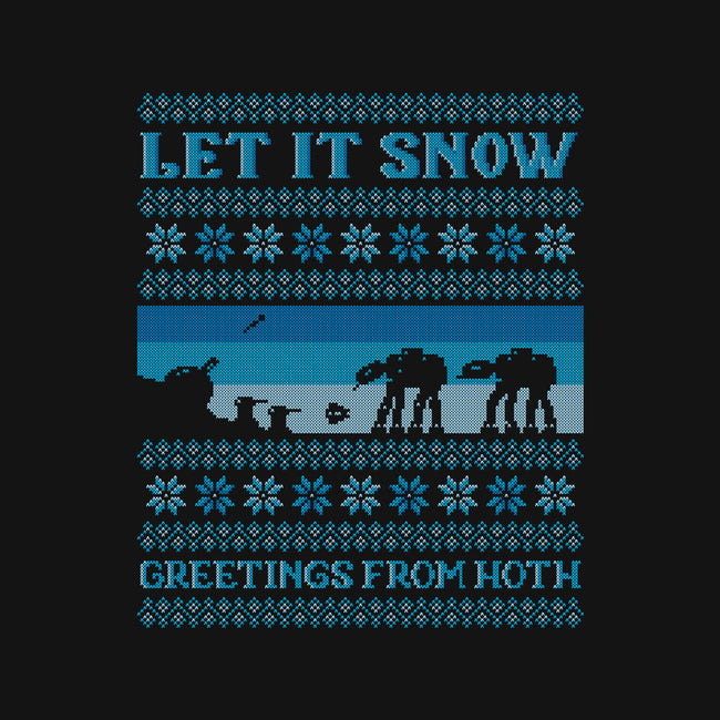 Greetings From Hoth-None-Fleece-Blanket-kg07