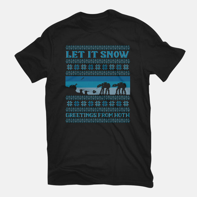 Greetings From Hoth-Womens-Fitted-Tee-kg07