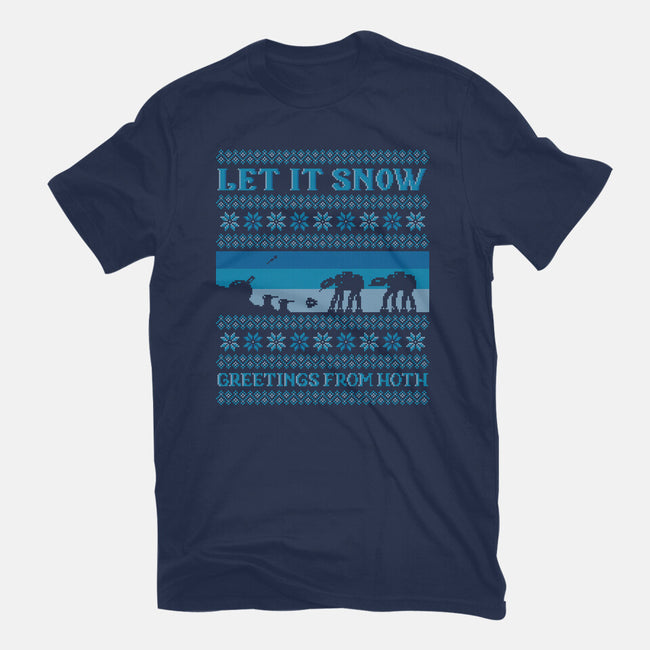 Greetings From Hoth-Womens-Fitted-Tee-kg07
