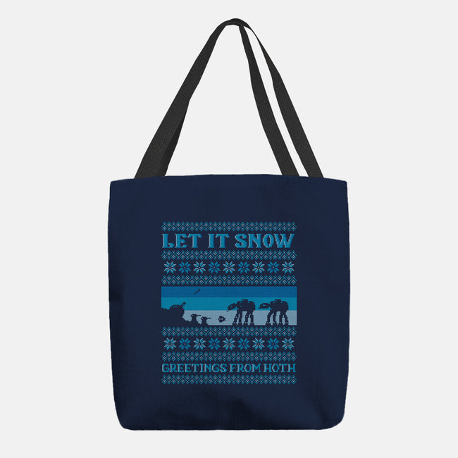 Greetings From Hoth-None-Basic Tote-Bag-kg07