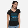Greetings From Hoth-Womens-V-Neck-Tee-kg07