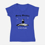 Merry Maladies-Womens-V-Neck-Tee-Mattania