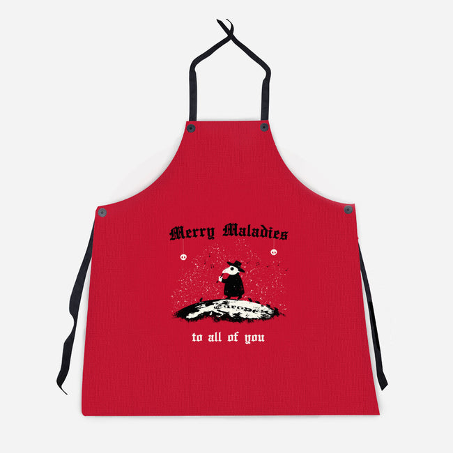 Merry Maladies-Unisex-Kitchen-Apron-Mattania