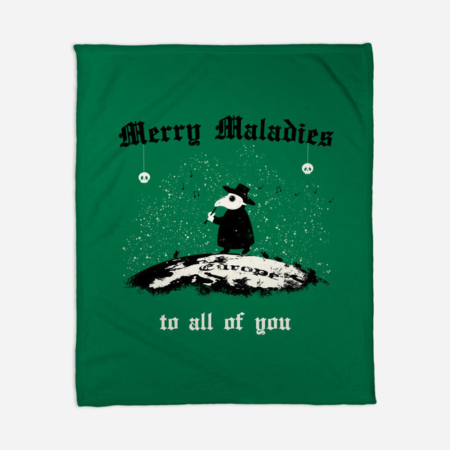 Merry Maladies-None-Fleece-Blanket-Mattania