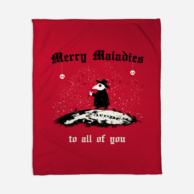 Merry Maladies-None-Fleece-Blanket-Mattania