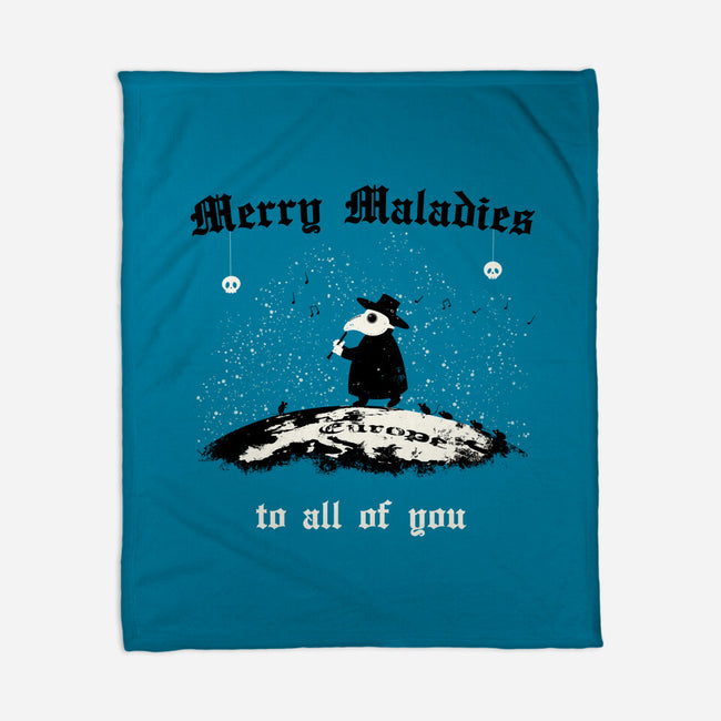 Merry Maladies-None-Fleece-Blanket-Mattania