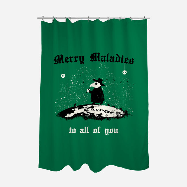 Merry Maladies-None-Polyester-Shower Curtain-Mattania