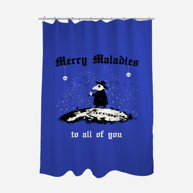 Merry Maladies-None-Polyester-Shower Curtain-Mattania