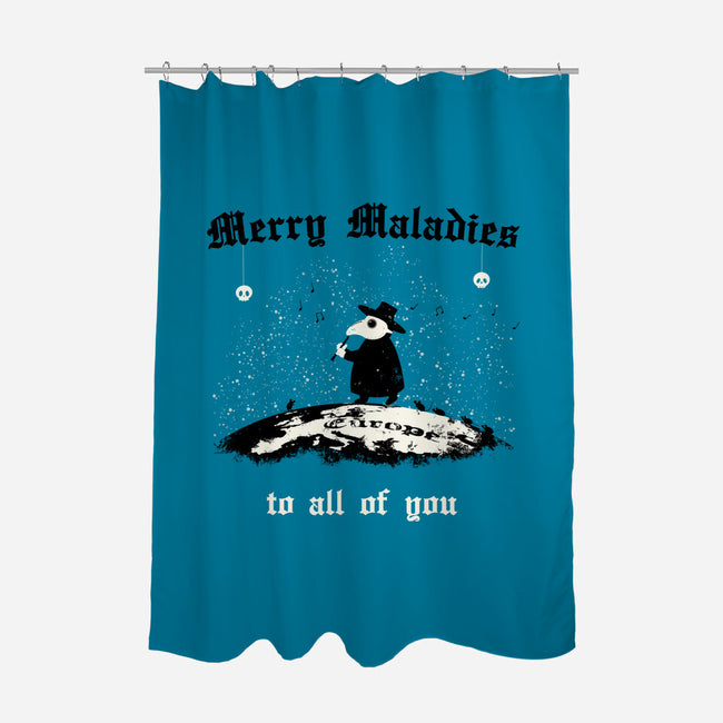 Merry Maladies-None-Polyester-Shower Curtain-Mattania
