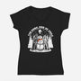 The Dark side Of Xmas-Womens-V-Neck-Tee-SuperEdu