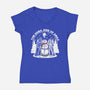 The Dark side Of Xmas-Womens-V-Neck-Tee-SuperEdu