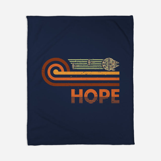 Retro Vintage Hope-None-Fleece-Blanket-retrodivision