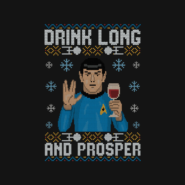 Drink Long And Prosper-Womens-V-Neck-Tee-NMdesign