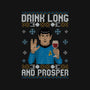 Drink Long And Prosper-Womens-V-Neck-Tee-NMdesign