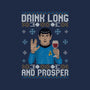 Drink Long And Prosper-Womens-V-Neck-Tee-NMdesign