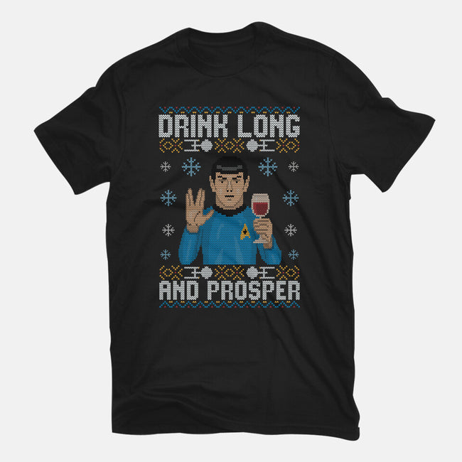 Drink Long And Prosper-Womens-Fitted-Tee-NMdesign