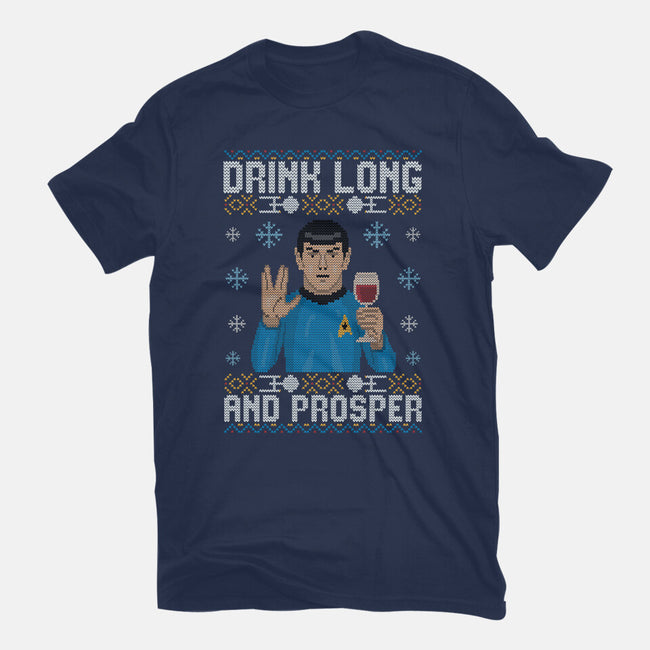 Drink Long And Prosper-Womens-Fitted-Tee-NMdesign