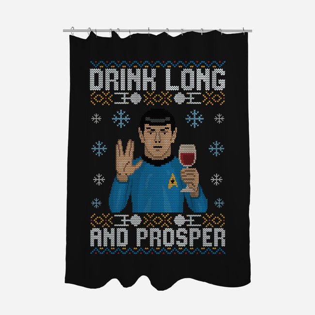 Drink Long And Prosper-None-Polyester-Shower Curtain-NMdesign
